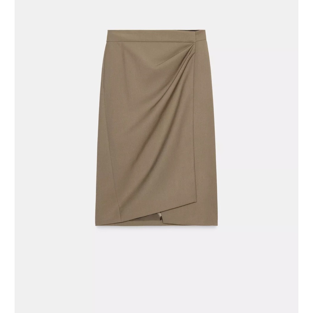 NWT ZARA FLOWY WRAP SKIRT ZW COLLECTION SIZE XS - Picture 9 of 11